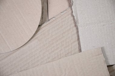 Kağıt dokular, arka plan geri dönüşüm hazır kazıklı. Eski office karton atık kağıt geri dönüşüm için bir paket. Çöp yığını
