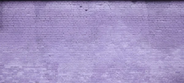 Texture Brick Wall Many Rows Bricks Painted Violet Color — Stock Photo, Image