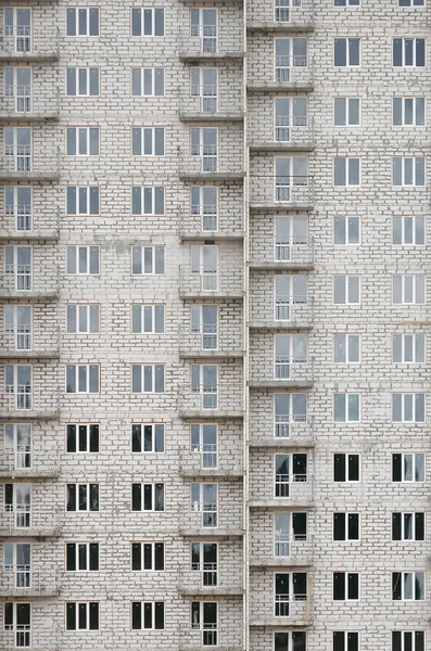 Patrón Texturizado Una Pared Edificio Casa Residencial Piedra Blanca Rusa —  Fotos de Stock