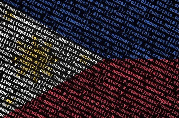 Philippines Flag Depicted Screen Program Code Concept Modern Technology Site — Stock Photo, Image
