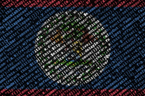 Belize Flag Depicted Screen Program Code Concept Modern Technology Site — Stock Photo, Image