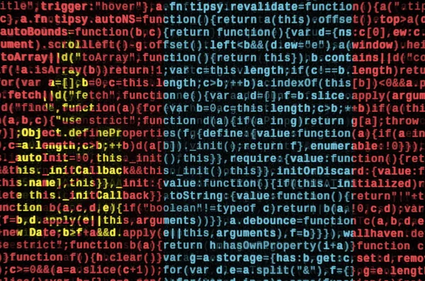 Mongolsko Vlajka Zobrazen Obrazovce Kódem Programu Koncepce Vývoje Moderní Technologie — Stock fotografie