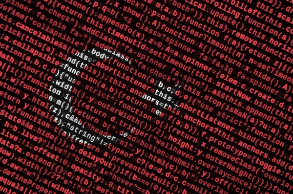 Turkey flag is depicted on the screen with the program code. The ...
