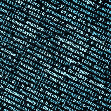 JavaScript kodu metin düzenleyicisinde. Siber kavramı kodlama. Javascript kod geliştirme web ekran. SEO kavramları daha iyi Serp için uygulama. HTML biçimlendirme dili portre. Web sitesi tasarımı