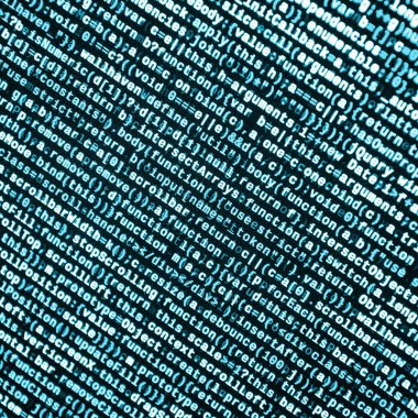 Büyük veri ve Internet şeyler trend. Bu uzman çalışma alanı. Laptop ekran portre resmi web sitesi Html kodu. Büyük veri depolama ve temsil bulut