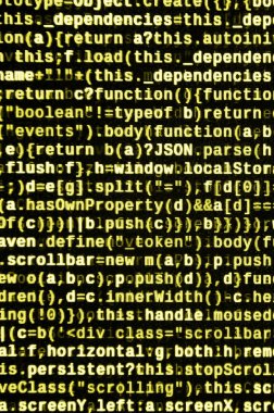 Laptop programlama kod yazma. Bilgisayar ekranında dijital ikili veri. Proje yöneticileri yeni fikir çalışır. Yazılım mühendisi iş başında. Yazılım arka plan. Modern teknoloji