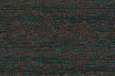 JavaScript kodu metin düzenleyicisinde. Siber kavramı kodlama. Javascript kod geliştirme web ekran. SEO kavramları daha iyi Serp için uygulama. HTML biçimlendirme dili portre. Web sitesi tasarımı