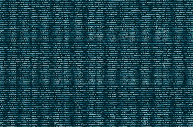 Laptop programlama kod yazma. Bilgisayar ekranında dijital ikili veri. Proje yöneticileri yeni fikir çalışır. Yazılım mühendisi iş başında. Yazılım arka plan. Modern teknoloji