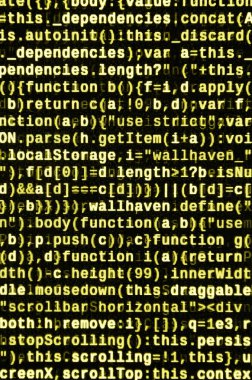 Laptop programlama kod yazma. Bilgisayar ekranında dijital ikili veri. Proje yöneticileri yeni fikir çalışır. Yazılım mühendisi iş başında. Yazılım arka plan. Modern teknoloji