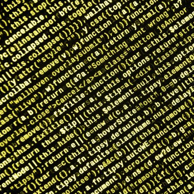 Bilgisayar programı önizleme. Programlama kodu yazmak. Bilgi teknoloji sitesi kodlama standartları web tasarımı Modern teknik Css, Javascript ve Html kullanım için. Teknolojik altyapı soyut