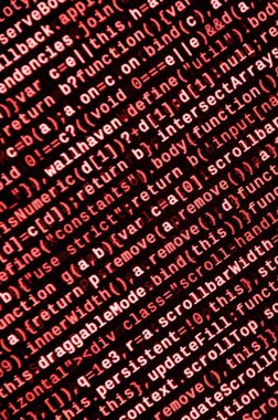 Bilgisayar programı önizleme. Programlama kodu yazmak. Bilgi teknoloji sitesi kodlama standartları web tasarımı Modern teknik Css, Javascript ve Html kullanım için. Teknolojik altyapı soyut