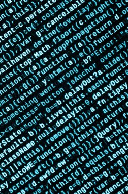 JavaScript işlevleri, değişkenleri, nesneler. İşlev kaynak kodu closeup izlemek. Bu uzman çalışma alanı. Büyük veri ve Internet şeyler trend. HTML Web sitesi yapısı. Web sitesi programlama kodu