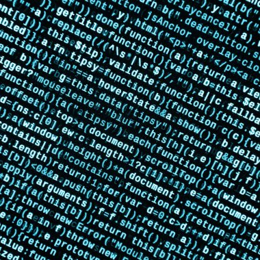 Büyük veri ve Internet şeyler trend. Bu uzman çalışma alanı. Laptop ekran portre resmi web sitesi Html kodu. Büyük veri depolama ve temsil bulut