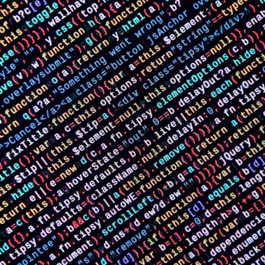 Laptop programlama kod yazma. Bilgisayar ekranında dijital ikili veri. Proje yöneticileri yeni fikir çalışır. Yazılım mühendisi iş başında. Yazılım arka plan. Modern teknoloji