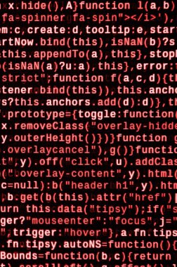 Bilgisayar programı önizleme. Programlama kodu yazmak. Bilgi teknoloji sitesi kodlama standartları web tasarımı Modern teknik Css, Javascript ve Html kullanım için. Teknolojik altyapı soyut