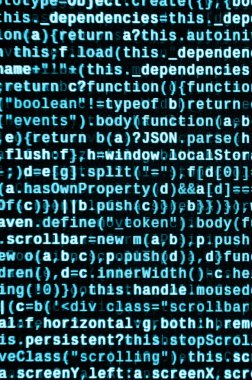 JavaScript işlevleri, değişkenleri, nesneler. İşlev kaynak kodu closeup izlemek. Bu uzman çalışma alanı. Büyük veri ve Internet şeyler trend. HTML Web sitesi yapısı. Web sitesi programlama kodu
