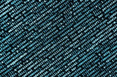 Bilgisayar programı önizleme. Programlama kodu yazmak. Bilgi teknoloji sitesi kodlama standartları web tasarımı Modern teknik Css, Javascript ve Html kullanım için. Teknolojik altyapı soyut