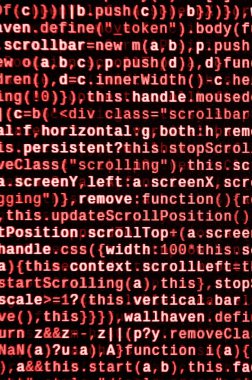Bilgisayar programı önizleme. Programlama kodu yazmak. Bilgi teknoloji sitesi kodlama standartları web tasarımı Modern teknik Css, Javascript ve Html kullanım için. Teknolojik altyapı soyut