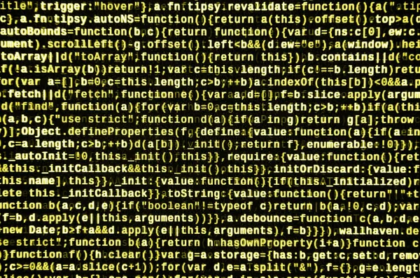 Javascript-Code im Texteditor. Codierung Cyberspace-Konzept. Bildschirm der Web-Entwicklung Javascript-Code. Umsetzung von SEO-Konzepten für eine bessere Schlange. HTML Markup Sprache Nahaufnahme. Website-Design — Stockbild Javascript Code Texteditor Codierung Cyberspace Konzept Bildschirm Der Web Entwicklung — Stockfoto