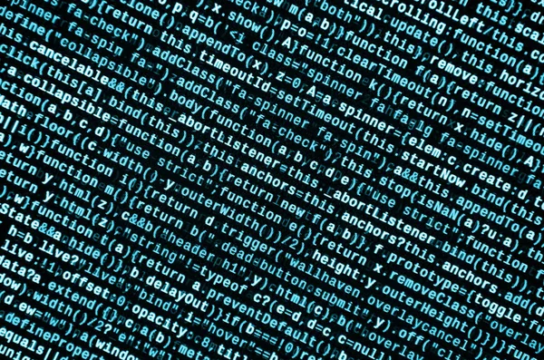Computer program preview. Programming code typing. Information ...