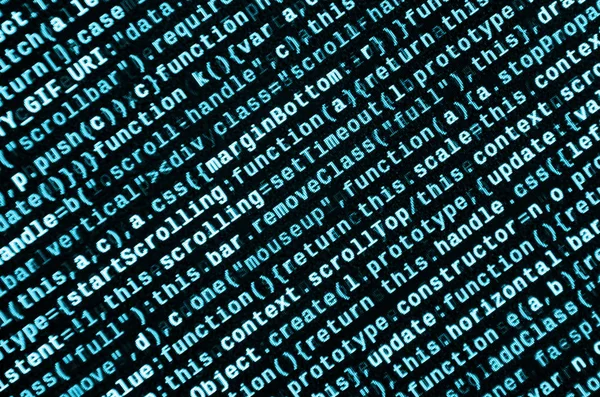 Programmiercode Auf Laptop Schreiben Digitale Binäre Daten Auf Dem Computerbildschirm — Stockfoto
