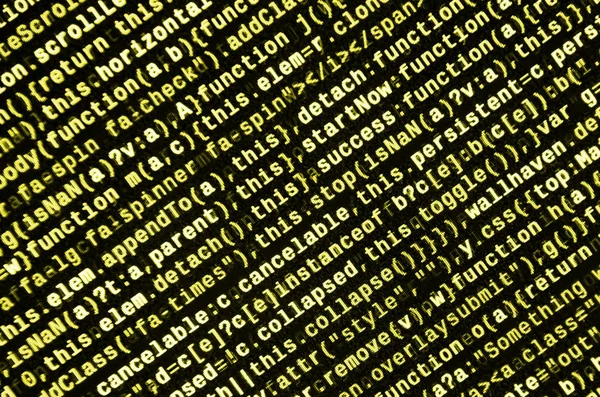 Javascript Code Text Editor Кодирование Концепции Киберпространства Экран Javascript Кода — стоковое фото