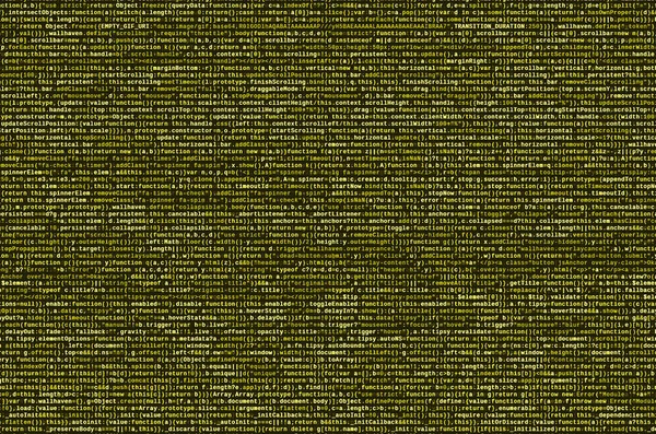 Código Javascript Editor Texto Codificación Del Concepto Ciberespacio Pantalla Web — Foto de Stock