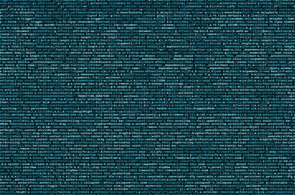 Escribir Código Programación Portátil Datos Binarios Digitales Pantalla Del Ordenador — Foto de Stock
