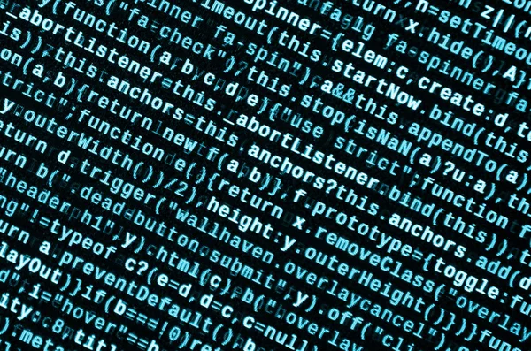 Big Data Internet Las Cosas Tendencia Trabajo Especializado Código Html — Foto de Stock