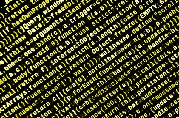 Javascript Kód Ban Szöveg Szerkesztő Kódolási Cyberspace Koncepció Képernyő Webfejlesztés — Stock Fotó