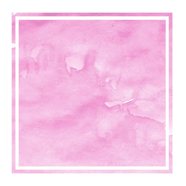 Roze Hand Getrokken Textuur Van Achtergrond Van Het Aquarel Rechthoekig — Stockfoto