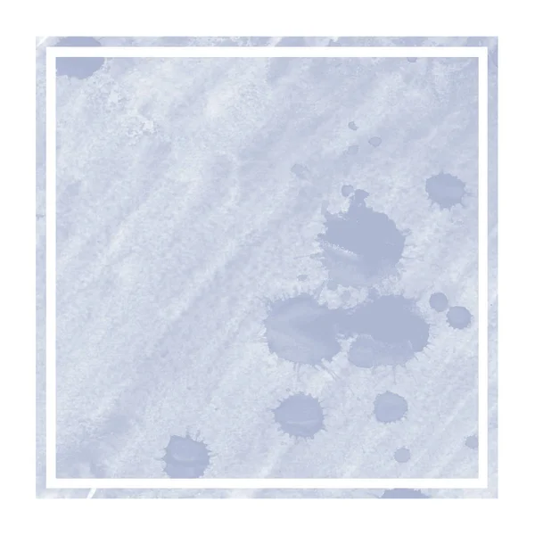 Donker Blauwe Hand Getrokken Textuur Van Achtergrond Van Het Aquarel — Stockfoto