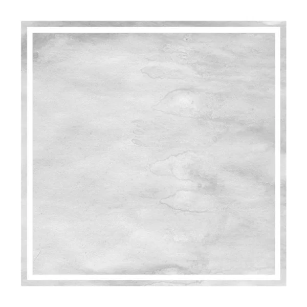 Monochrome Dessiné Main Aquarelle Cadre Rectangulaire Texture Fond Avec Des — Photo