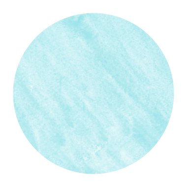 Hafif mavi elle çizilmiş suluboya dairesel çerçeve arka plan doku lekeleri ile. Modern tasarım öğesi