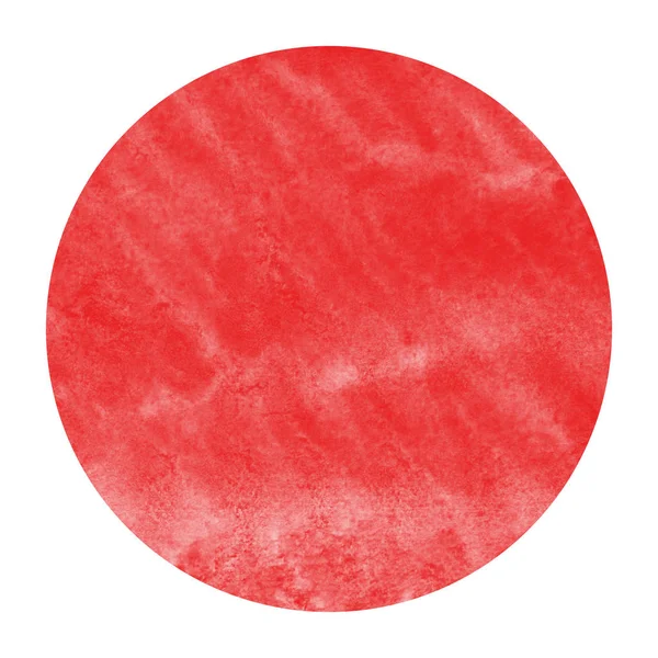 Красный Ручной Рисунок Акварели Круговой Рамки Текстуры Фона Пятнами Элемент — стоковое фото