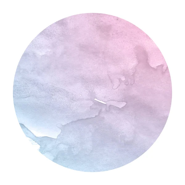 Przestrzeń Kolorów Ręcznie Narysowane Akwarela Okrągłej Ramki Tekstura Plamy Element — Zdjęcie stockowe