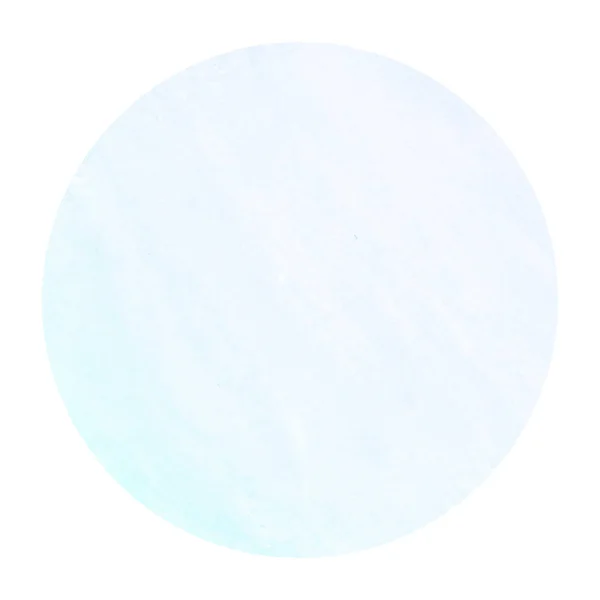 Zimno Niebieski Ręcznie Rysowane Tekstury Tła Akwarela Okrągłej Ramki Plamy — Zdjęcie stockowe