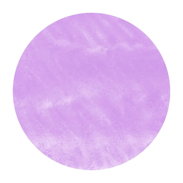 Purple Hand Drawn Watercolor Circular Frame Background Texture Stains Modern — Stock Photo, Image