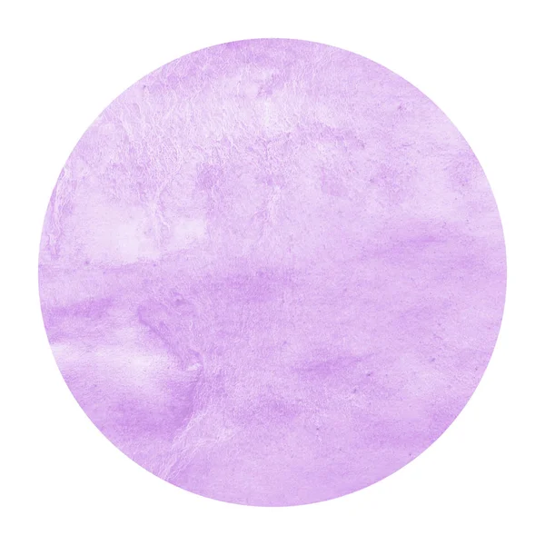 紫色手绘水彩圆形框架背景纹理与污渍 现代设计元素 — 图库照片