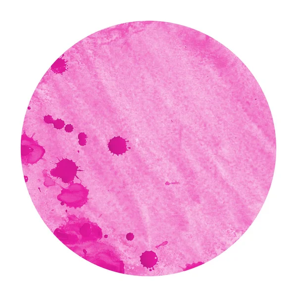 Roze Hand Getrokken Textuur Van Achtergrond Van Het Aquarel Circulaire — Stockfoto