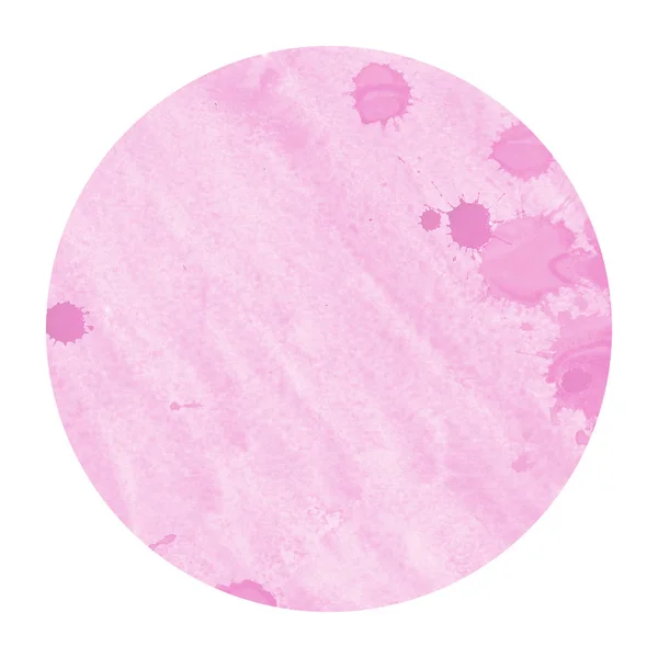 Roze Hand Getrokken Textuur Van Achtergrond Van Het Aquarel Circulaire — Stockfoto