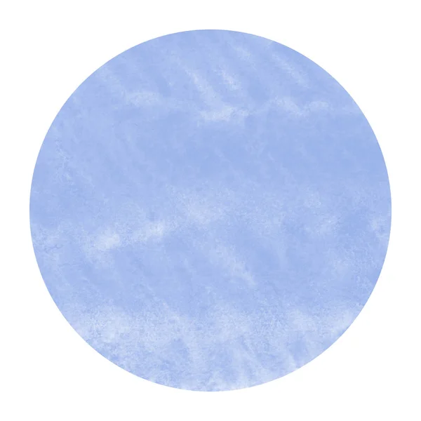 Azul Dibujado Mano Acuarela Marco Circular Textura Fondo Con Manchas —  Fotos de Stock