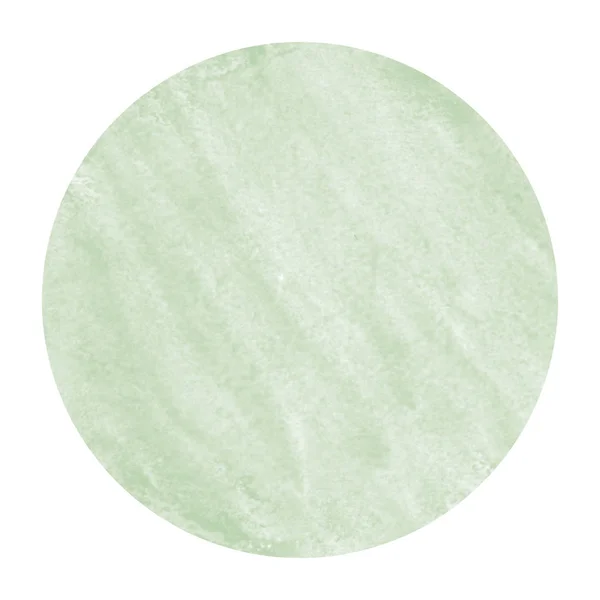 Verde Scuro Disegnato Mano Acquerello Cornice Circolare Sfondo Texture Con — Foto Stock