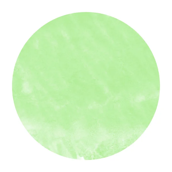Зеленый Ручной Рисунок Акварели Круговой Рамки Текстуры Фона Пятнами Элемент — стоковое фото