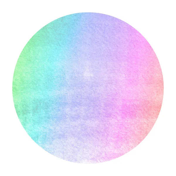 Multicolore Dessiné Main Aquarelle Cadre Circulaire Texture Fond Avec Des — Photo