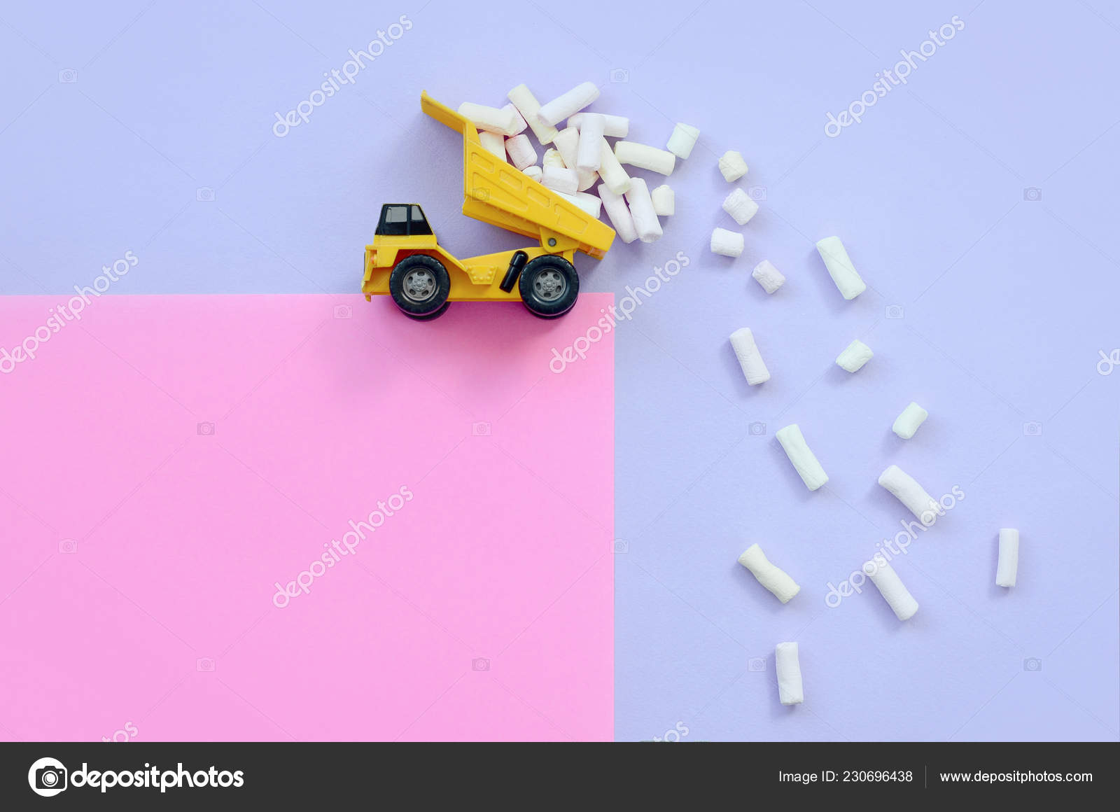 pink dump truck toy