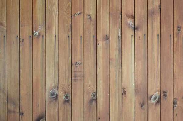Bliska Paneli Brązowy Drewniany Płot Wiele Pionowe Drewniane Deski Jako — Zdjęcie stockowe
