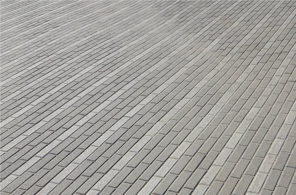 Die Straße Vom Kopfsteinpflaster Auf Dem Stadtplatz Hintergrund Textur Perspektive — Stockfoto