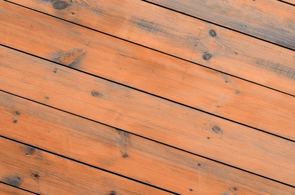 Gelakt Hout Achtergrond Van Cabine Exterieur Bruin Houten Schuur Plank — Stockfoto