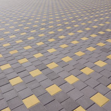 Kasaba meydanında cobblestones yoldan. Arka plan doku perspektif içinde